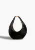 Small Olivia Hobo with Hardware in Black Crackle Patent Leather sold by KHAITE