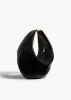 Small Olivia Hobo with Hardware in Black Crackle Patent Leather sold by KHAITE