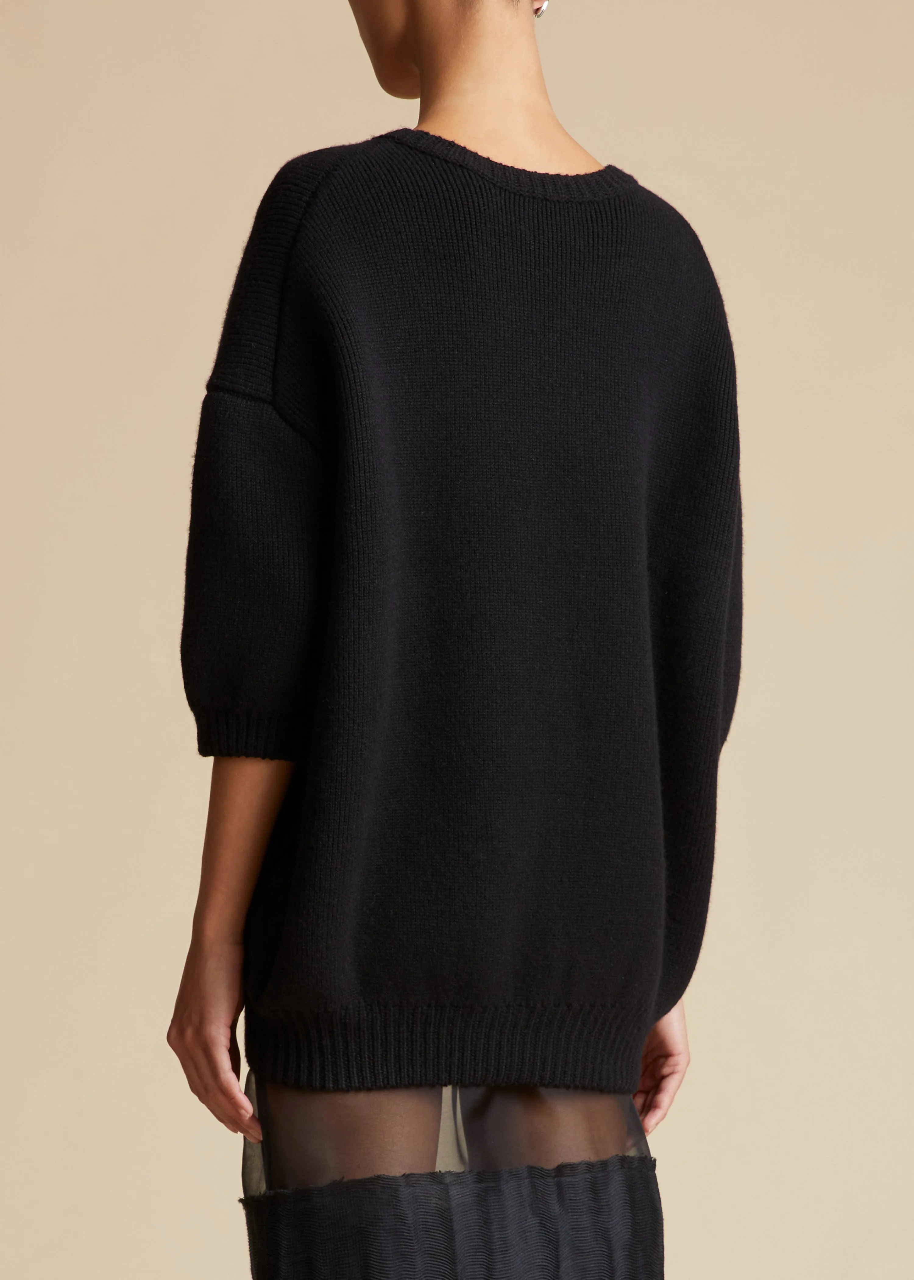 The Nere Sweater in Black sold by KHAITE product image thumbnail 3