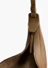 Augustina Hobo in Dark Olive Pebbled Leather sold by KHAITE