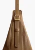 Augustina Hobo in Dark Olive Pebbled Leather sold by KHAITE