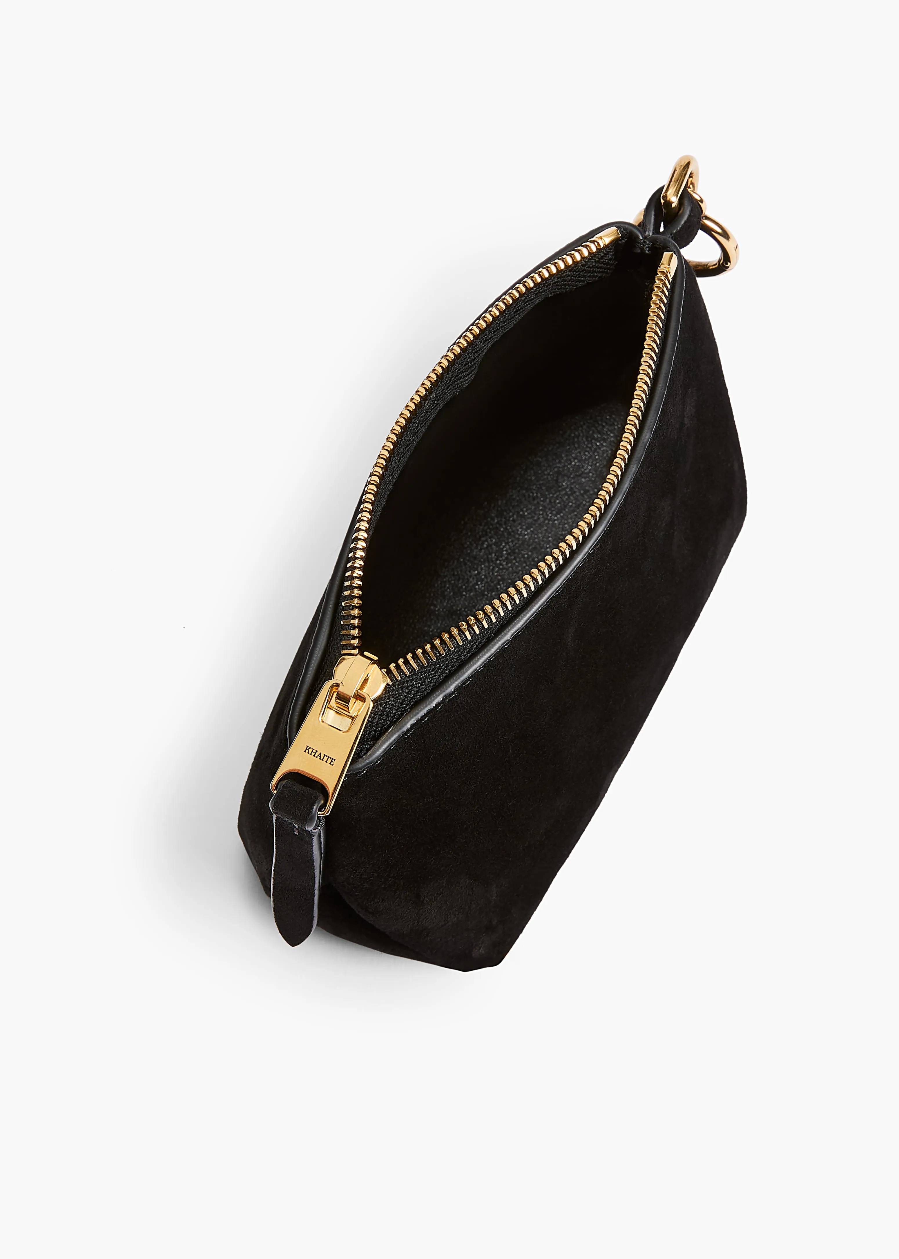 Lina Keychain Pouch in Black Suede sold by KHAITE product image thumbnail 3