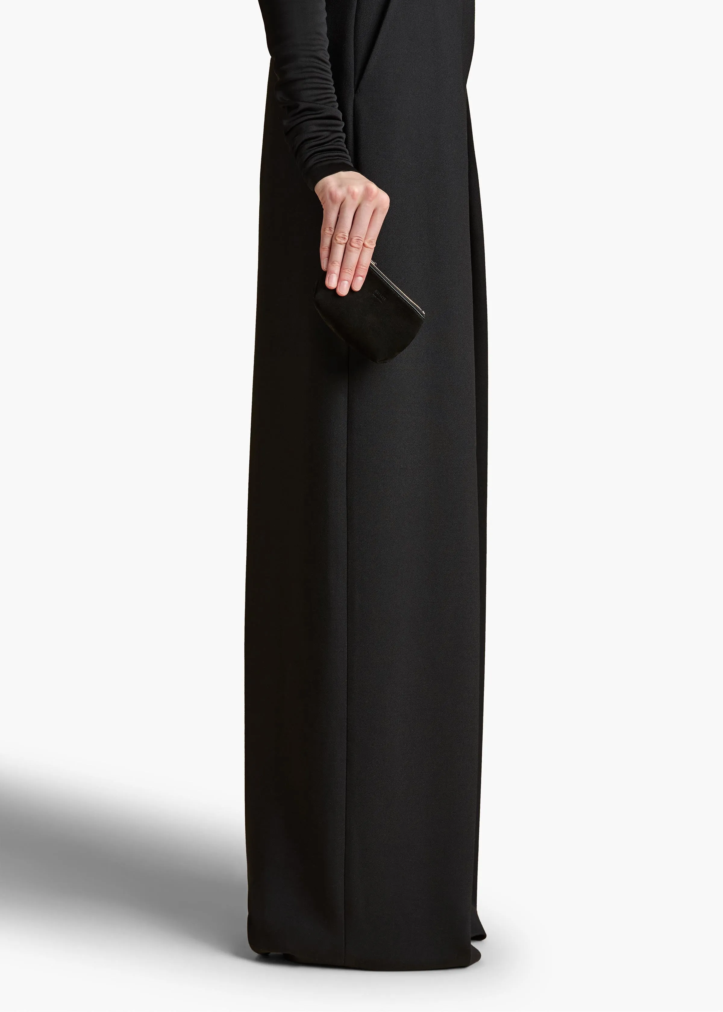 Lina Keychain Pouch in Black Suede sold by KHAITE product image thumbnail 4