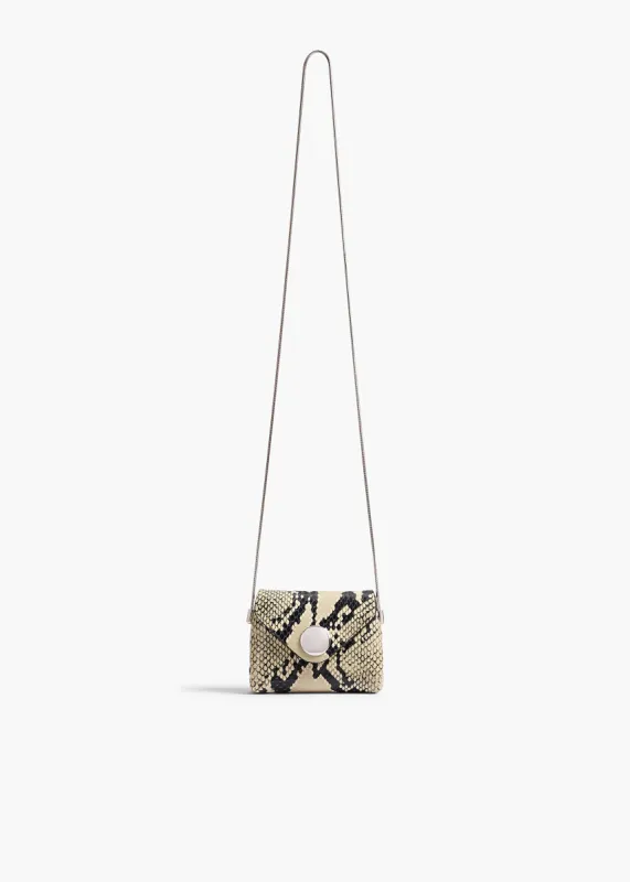 Nano Bobbi Crossbody bag in Natural Python-Embossed Leather sold by KHAITE