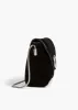 Nano Bobbi Crossbody Bag in Black Suede sold by KHAITE