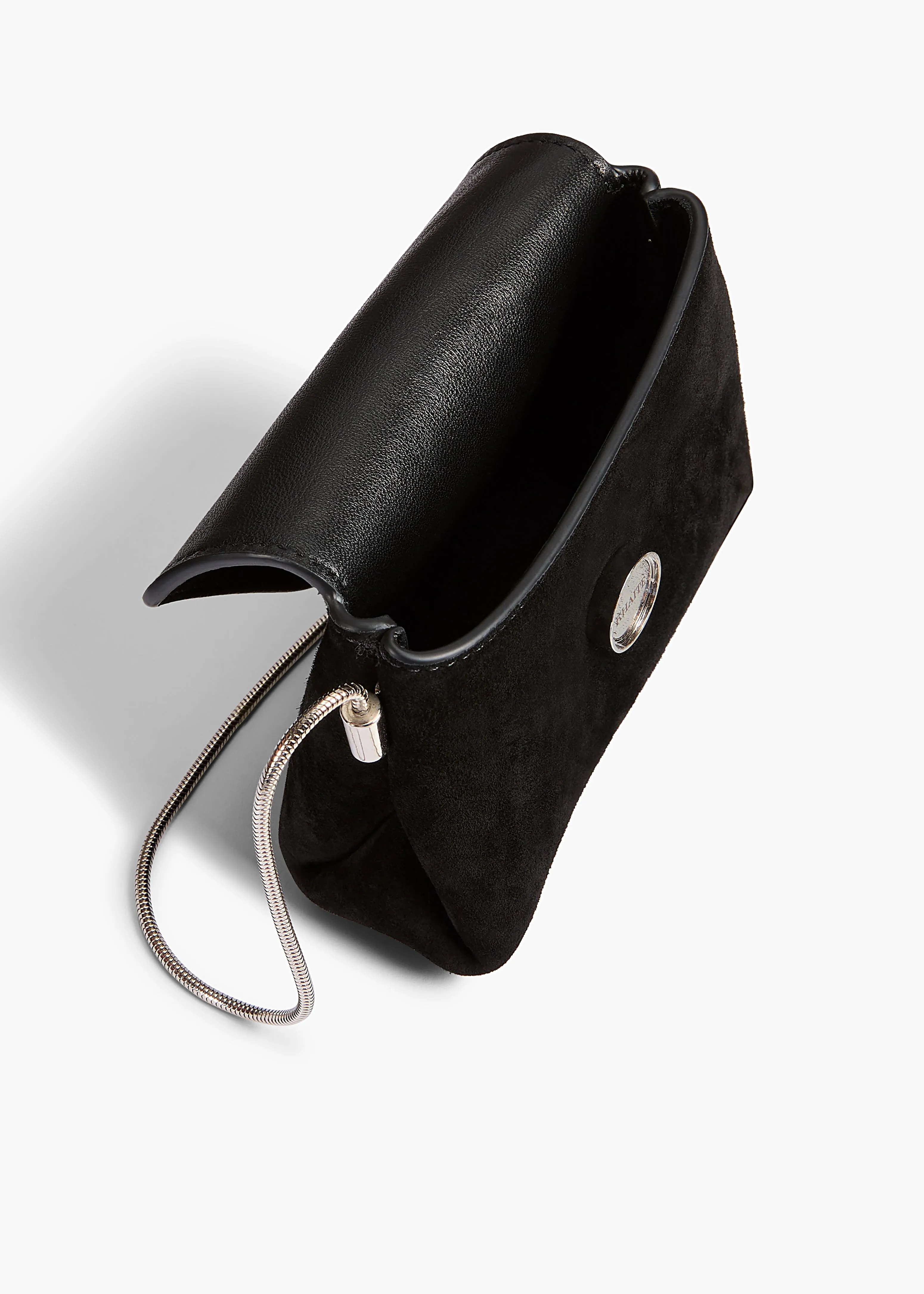 Nano Bobbi Crossbody Bag in Black Suede sold by KHAITE product image thumbnail 4