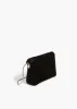 Nano Bobbi Crossbody Bag in Black Suede sold by KHAITE