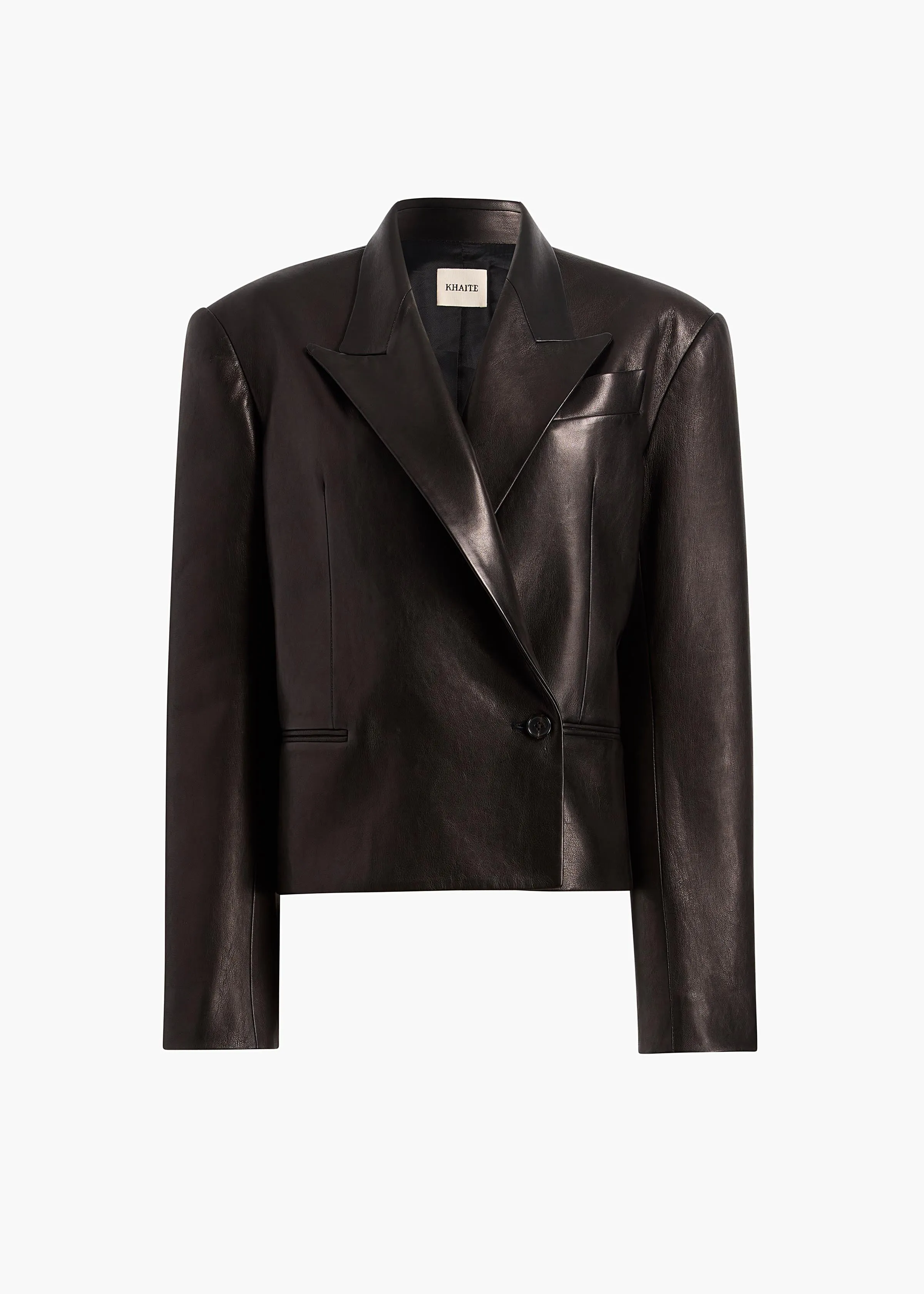 Tonni Blazer in Black Leather sold by KHAITE