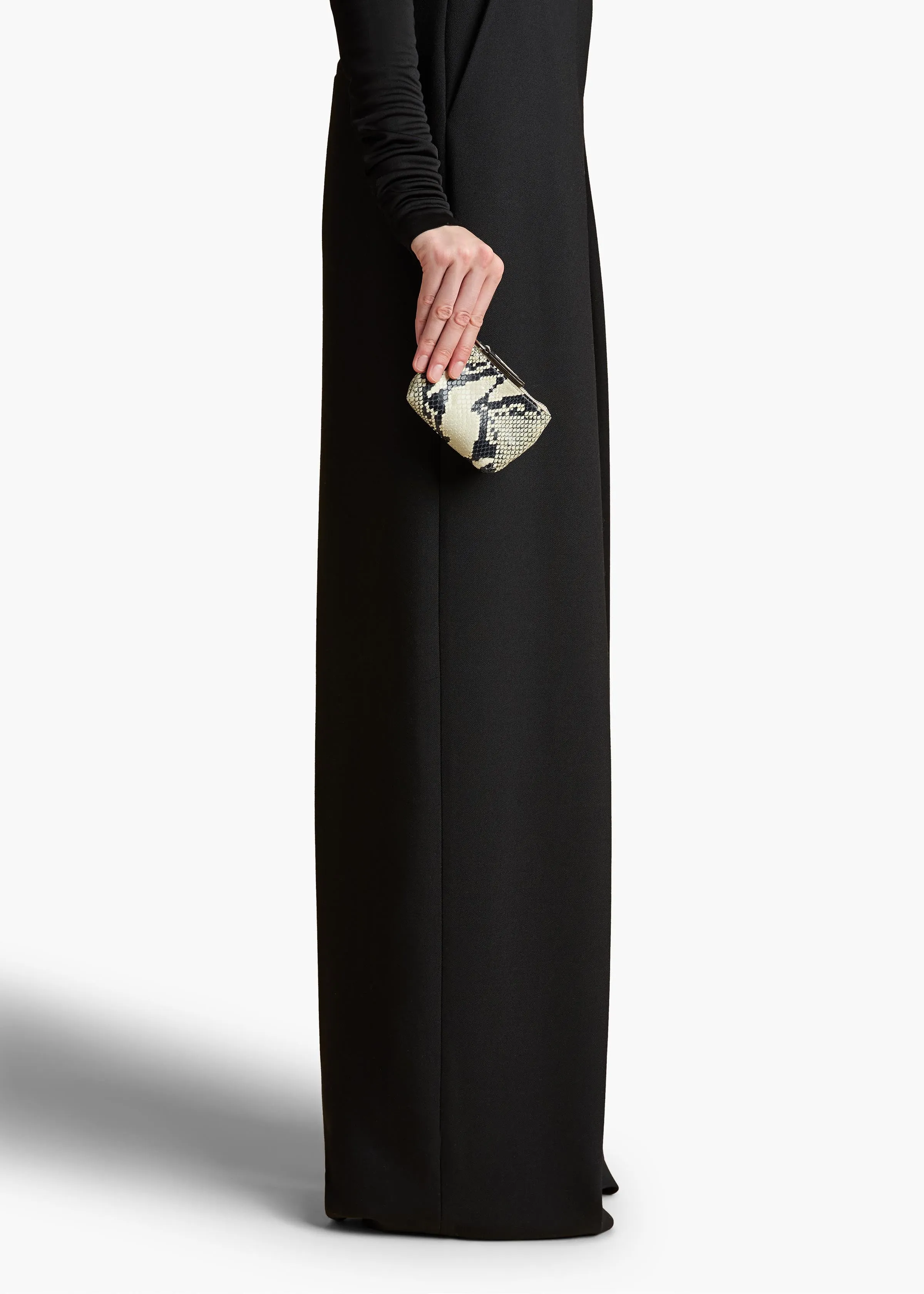 Lina Keychain Pouch in Natural Python-Embossed Leather sold by KHAITE product image thumbnail 4