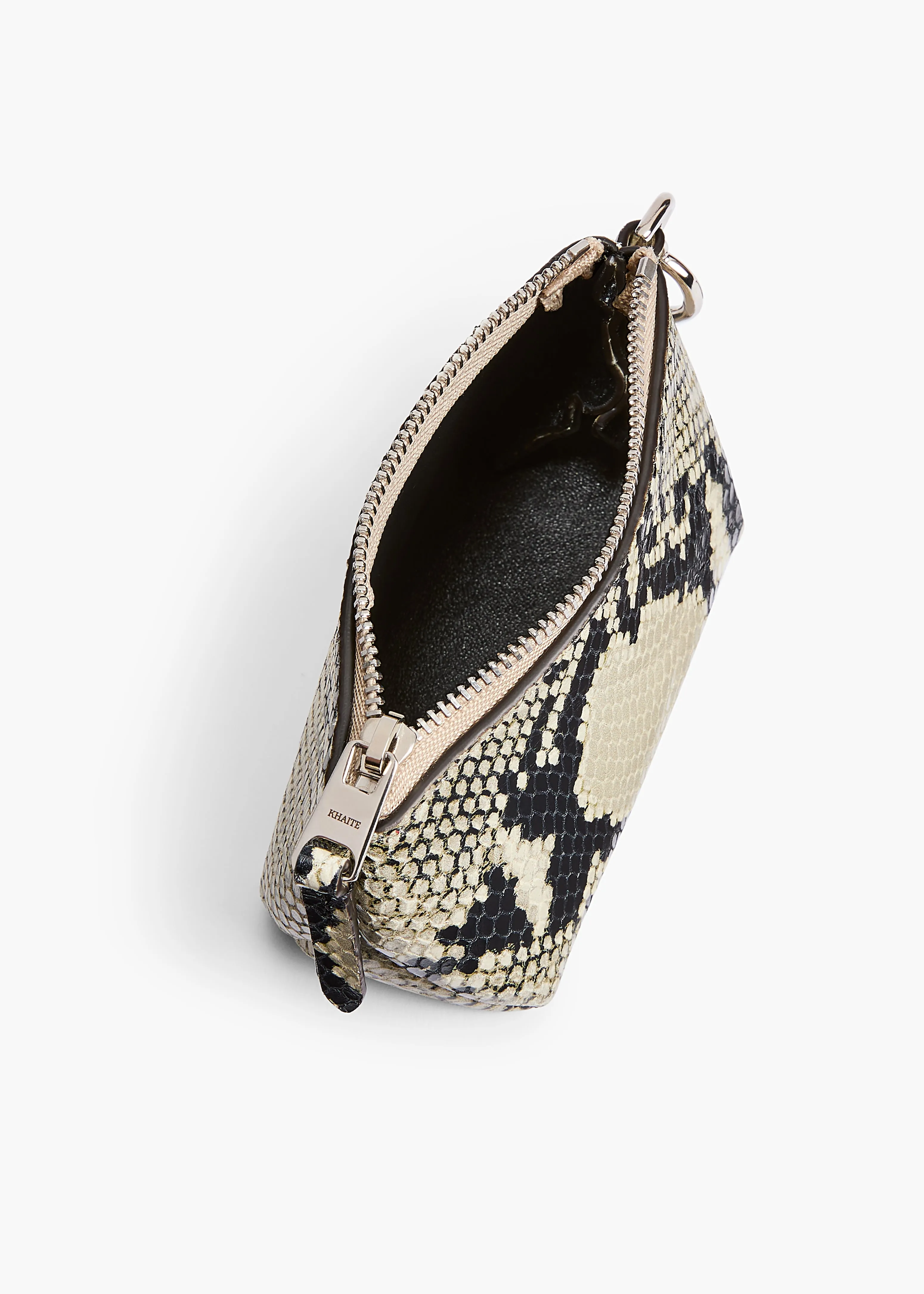 Lina Keychain Pouch in Natural Python-Embossed Leather sold by KHAITE product image thumbnail 3