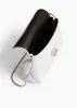 Nano Bobbi Crossbody Bag in Optic White Crackle Patent Leather sold by KHAITE