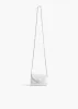 Nano Bobbi Crossbody Bag in Optic White Crackle Patent Leather sold by KHAITE
