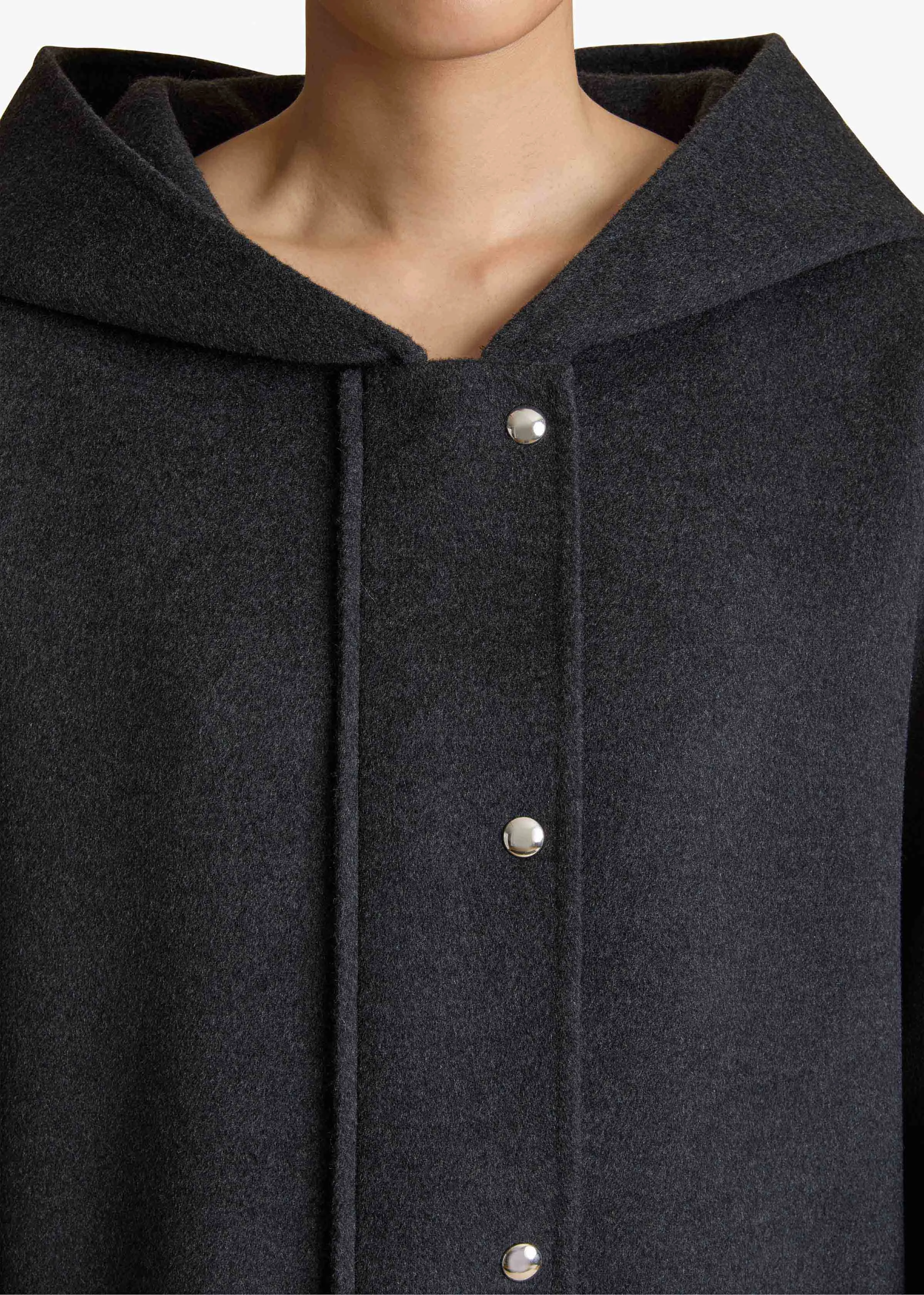 Hessner Coat in Charcoal sold by KHAITE product image thumbnail 5
