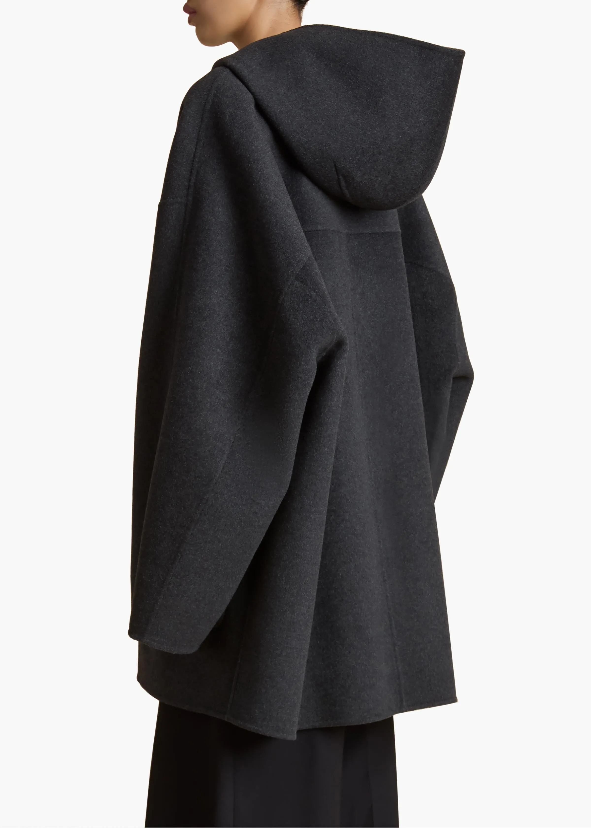 Hessner Coat in Charcoal sold by KHAITE product image thumbnail 4