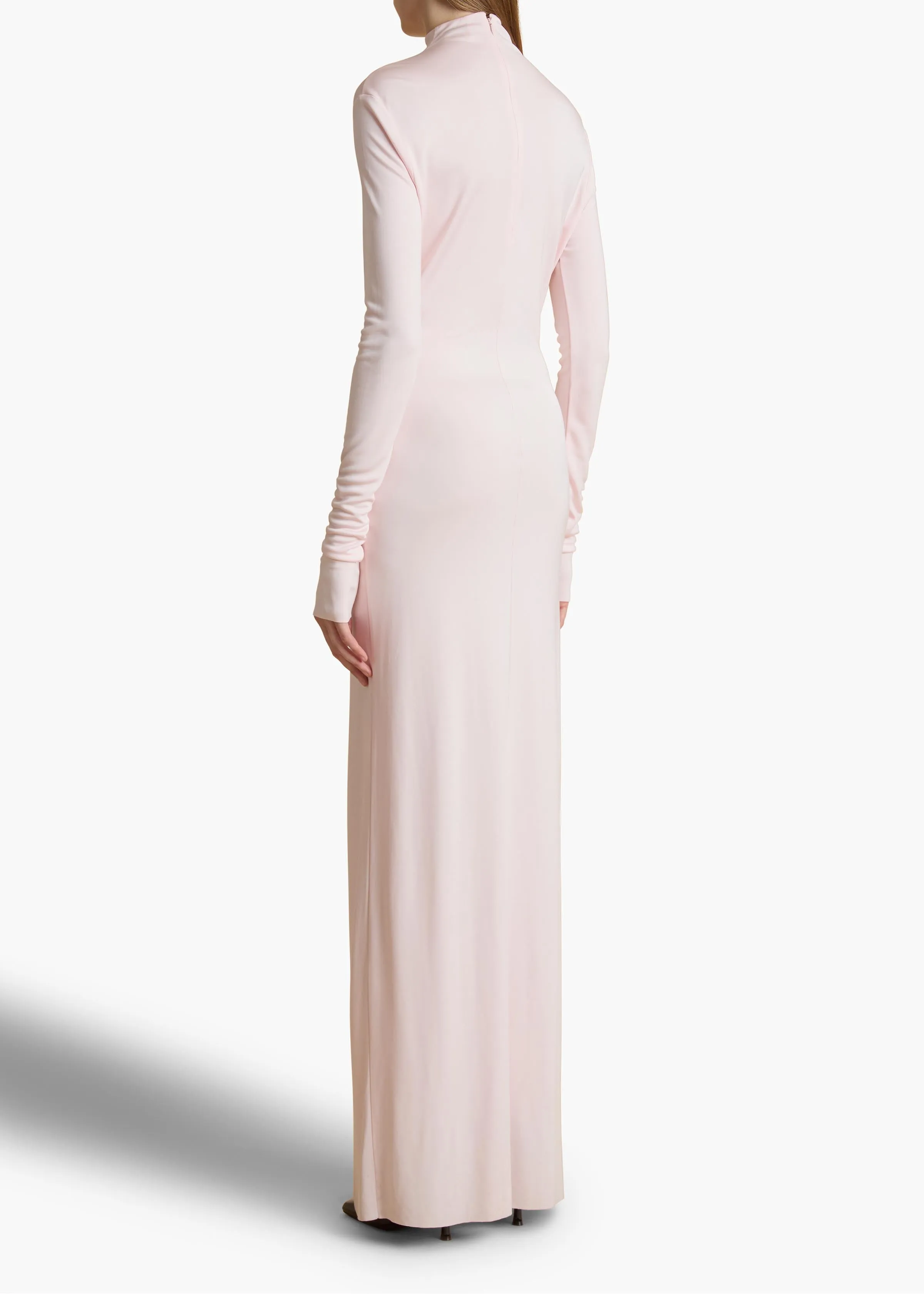 Norla Dress in Soft Pink sold by KHAITE product image thumbnail 4