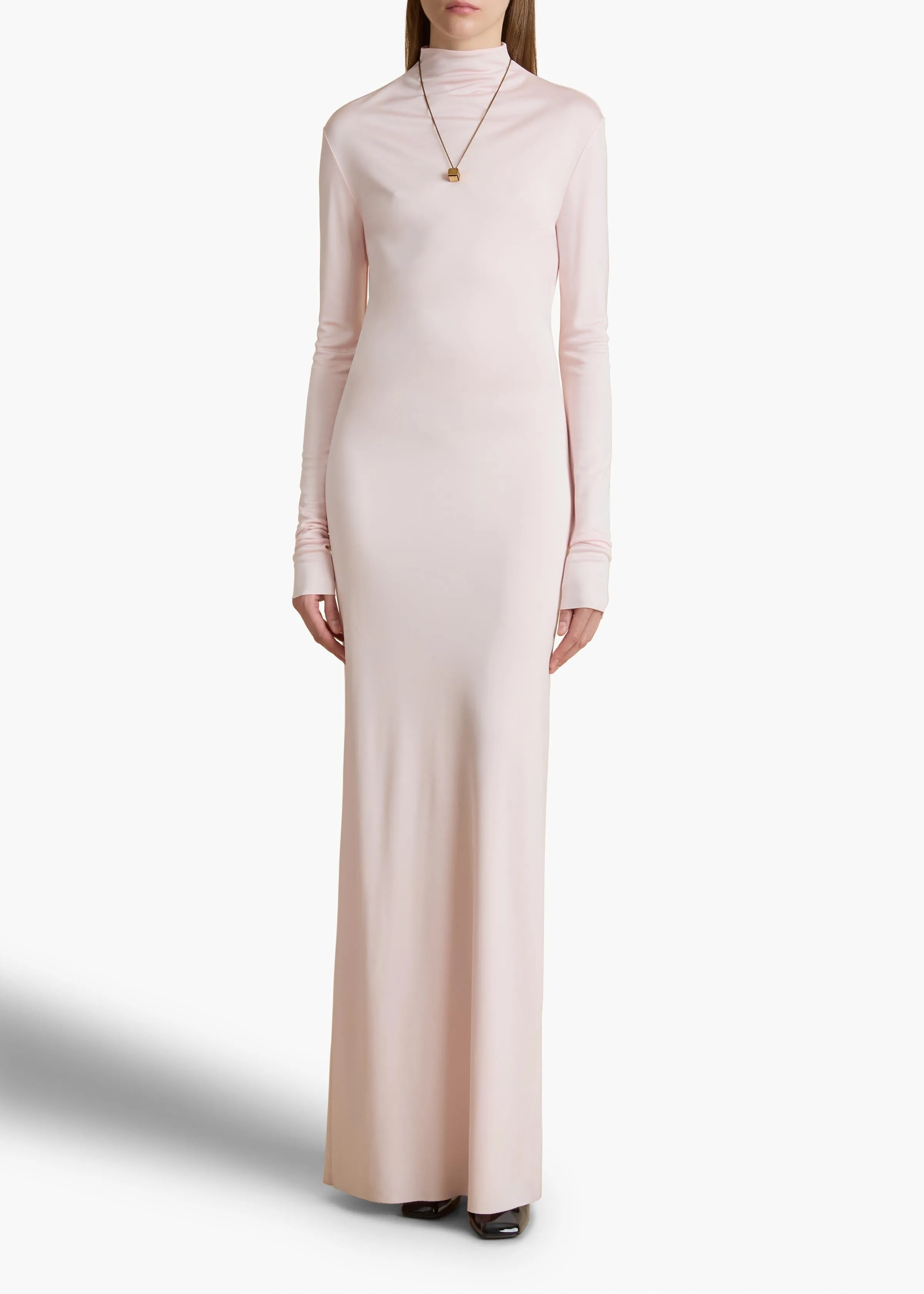 Norla Dress in Soft Pink sold by KHAITE product image thumbnail 2