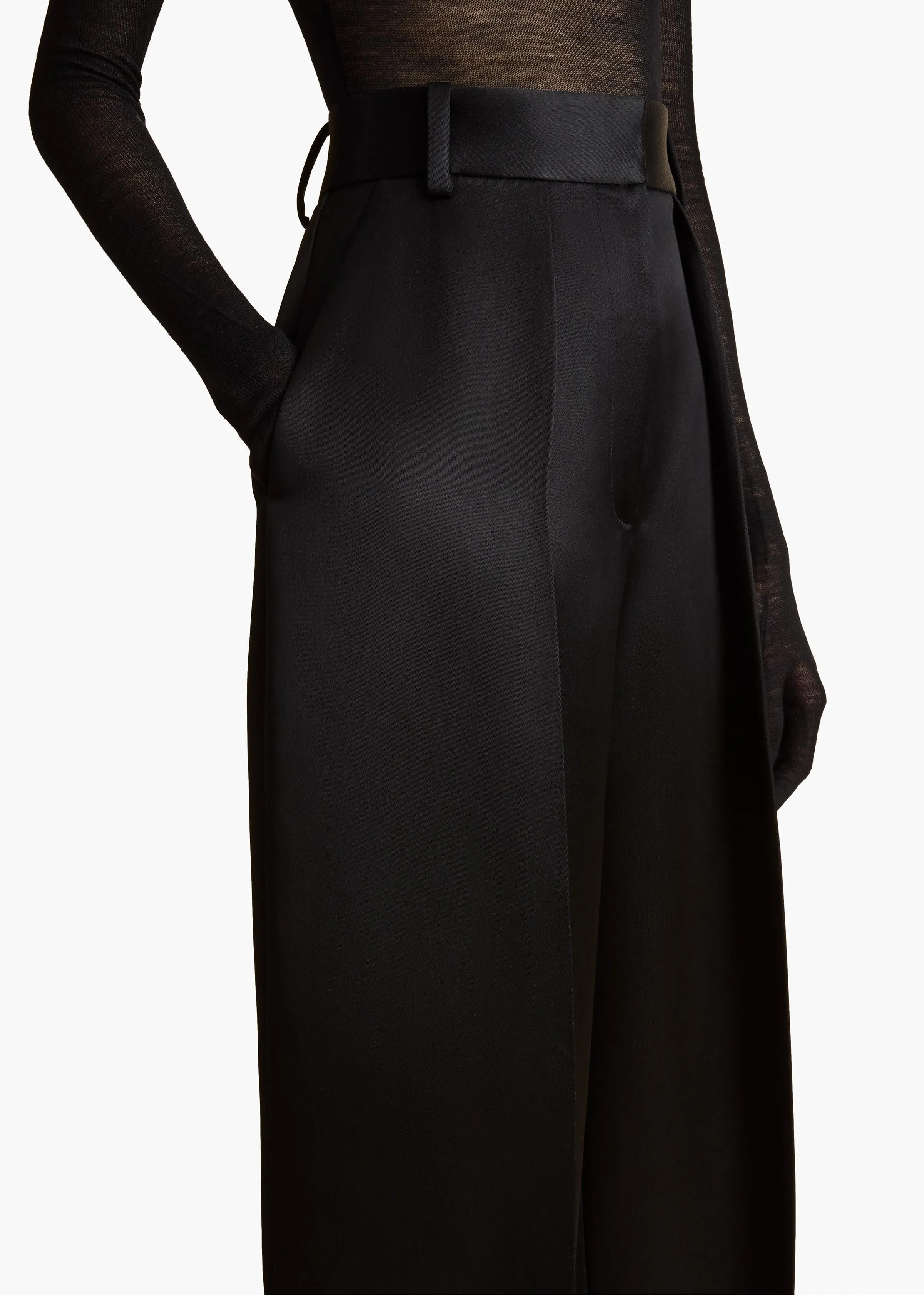 Maris Pant in Black sold by KHAITE product image thumbnail 5