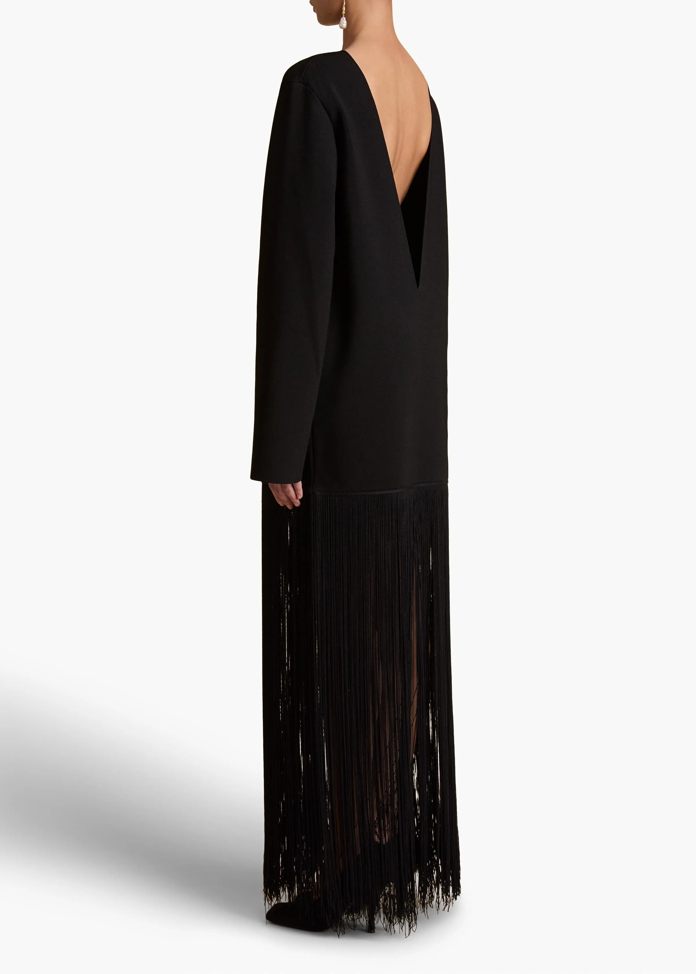 Paley Dress in Black sold by KHAITE product image thumbnail 4