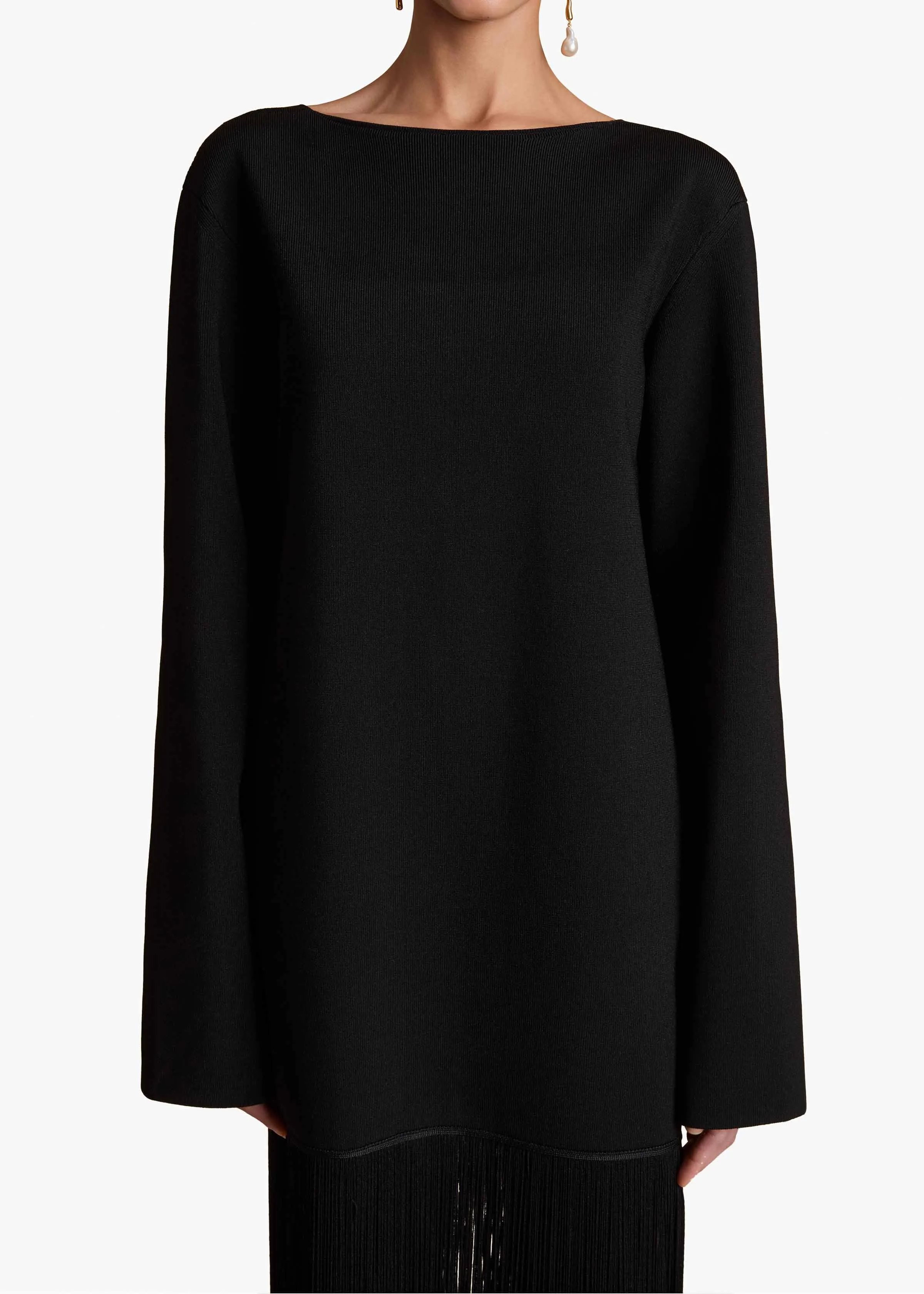 Paley Dress in Black sold by KHAITE product image thumbnail 5