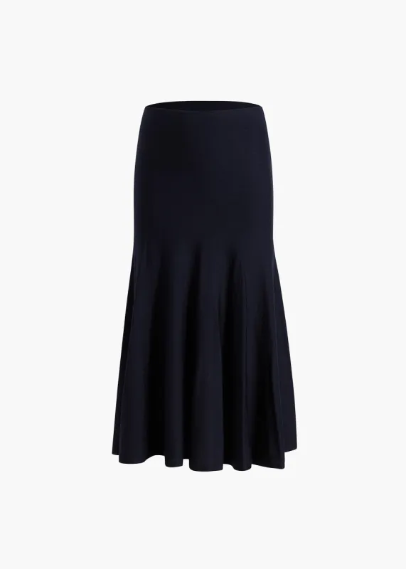 Mayu Skirt in Midnight sold by KHAITE