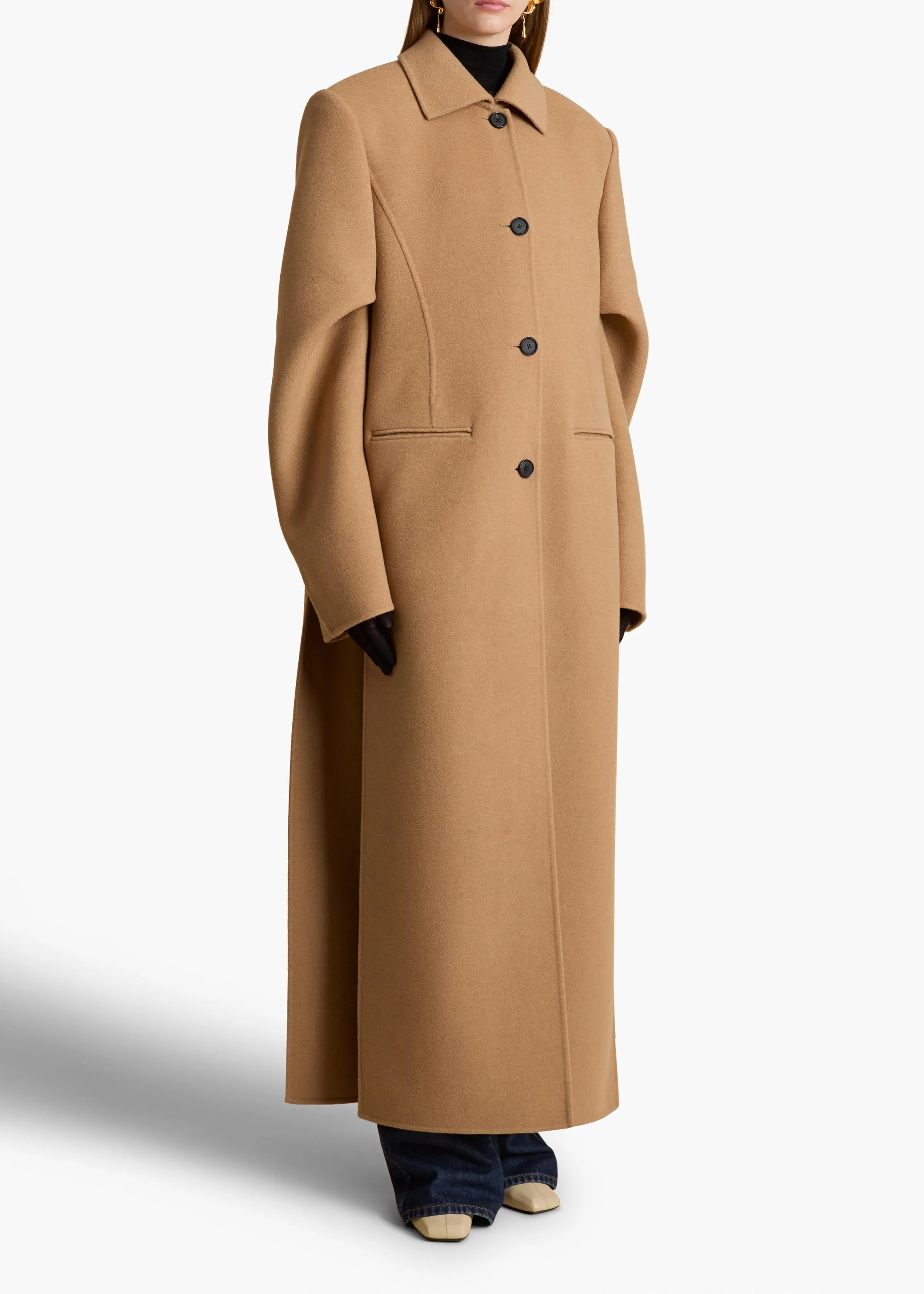 Darton Coat in Camel sold by KHAITE product image thumbnail 2