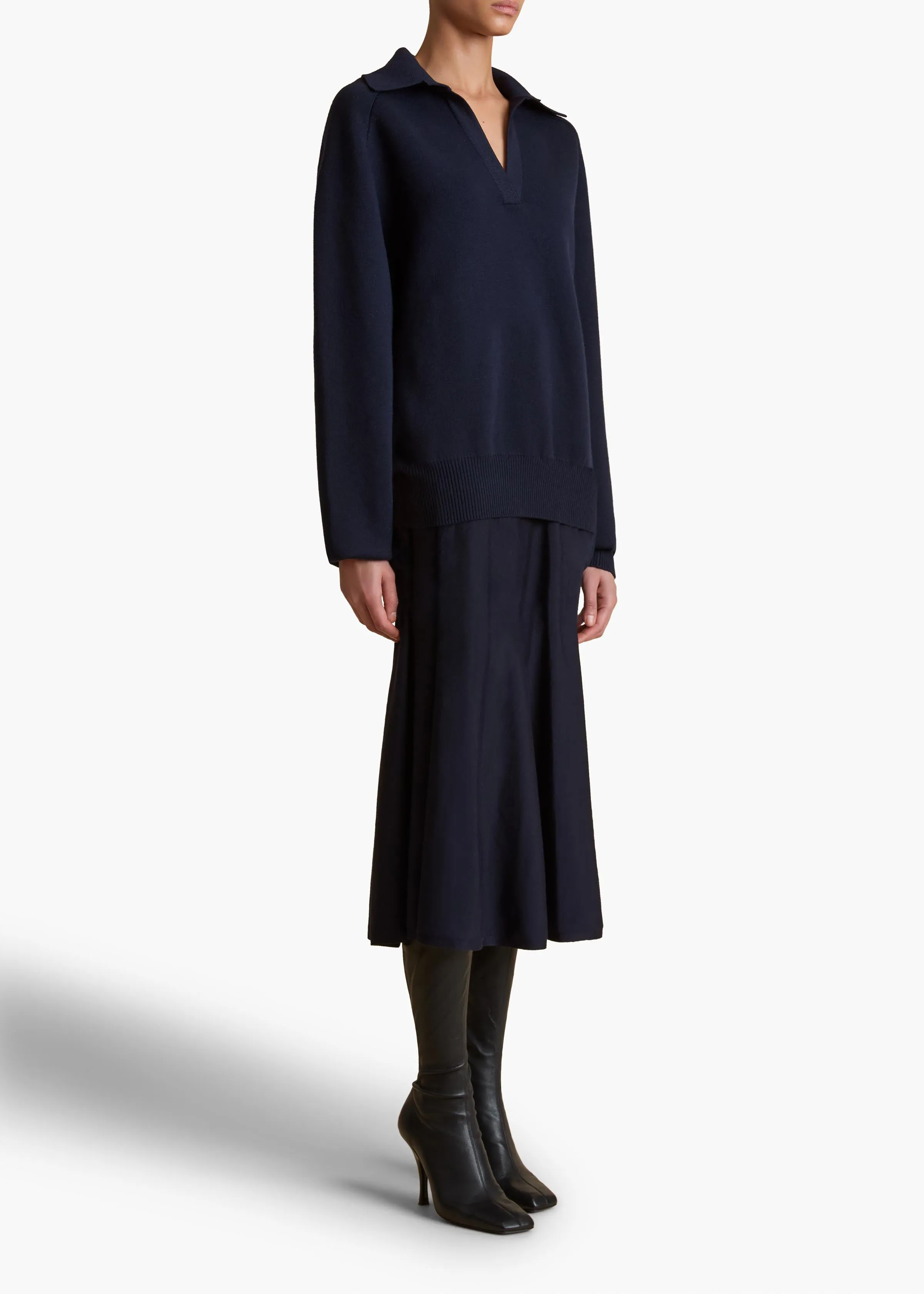 Jonas Top in Midnight sold by KHAITE product image thumbnail 2