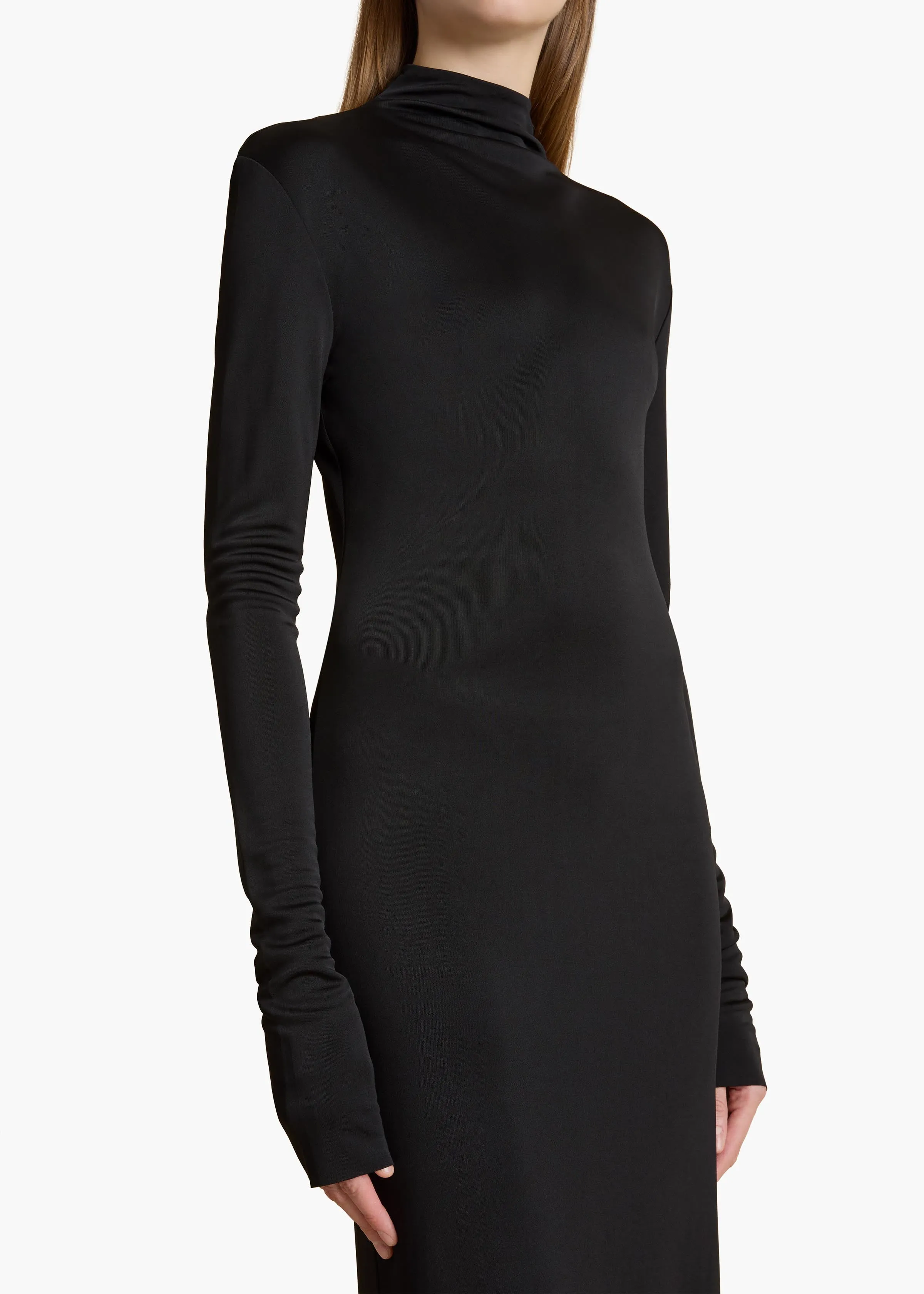 Norla Dress in Black sold by KHAITE product image thumbnail 5