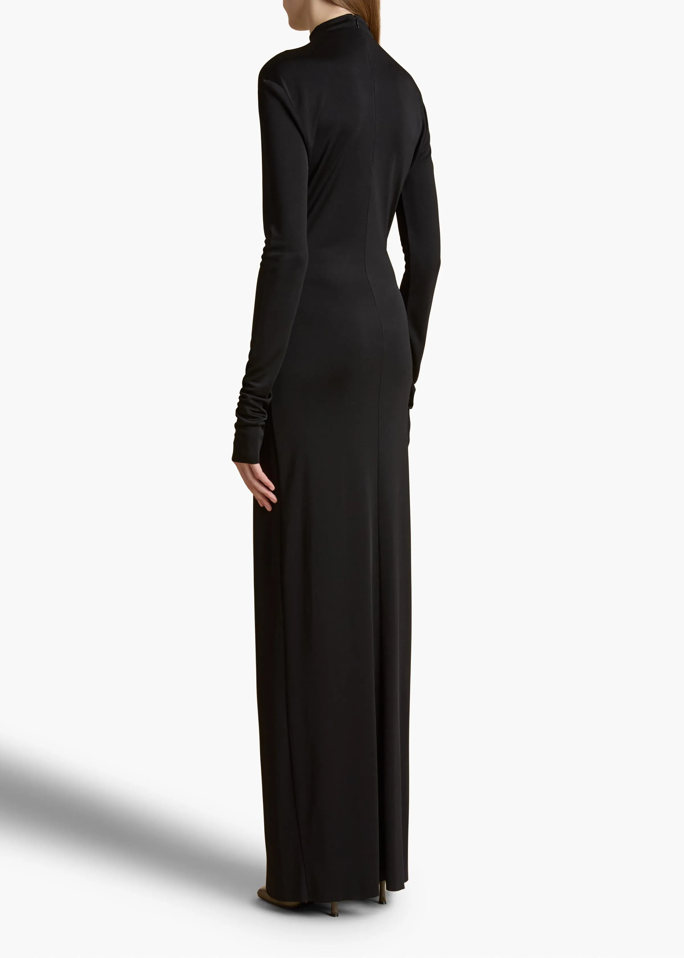 Norla Dress in Black sold by KHAITE product image thumbnail 4