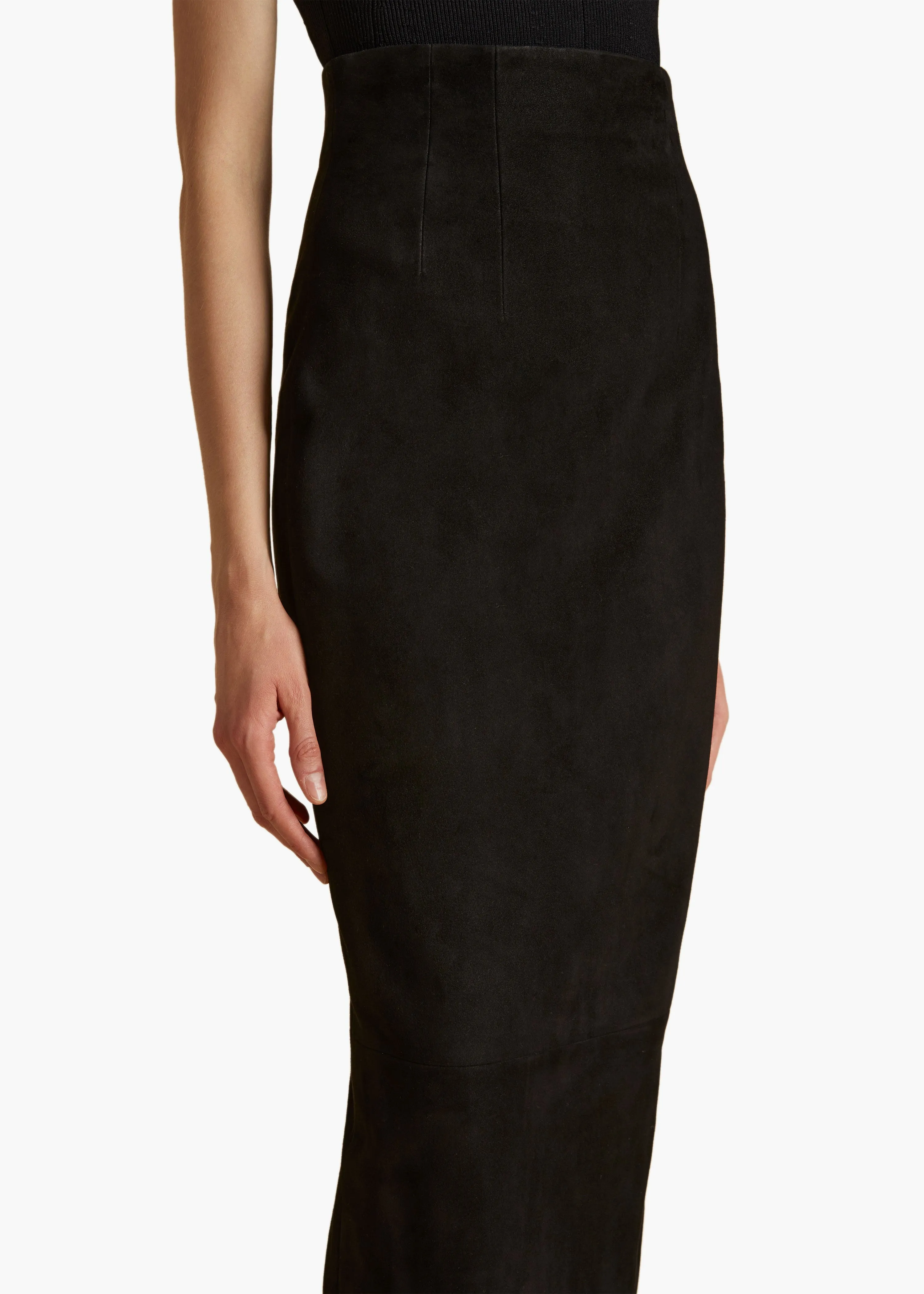 Loxley Skirt in Black Suede sold by KHAITE product image thumbnail 5