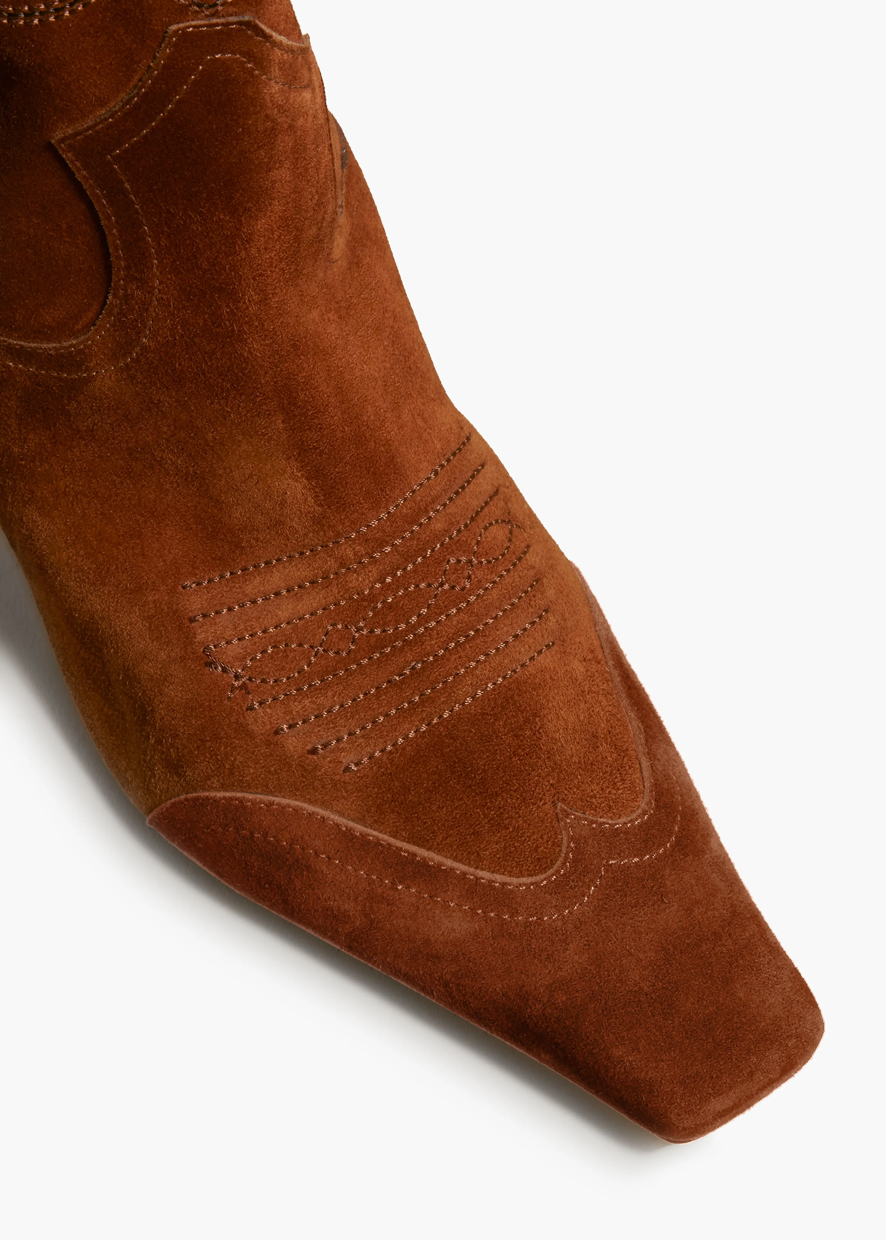 Dallas Ankle Boot in Caramel Suede sold by KHAITE product image thumbnail 4