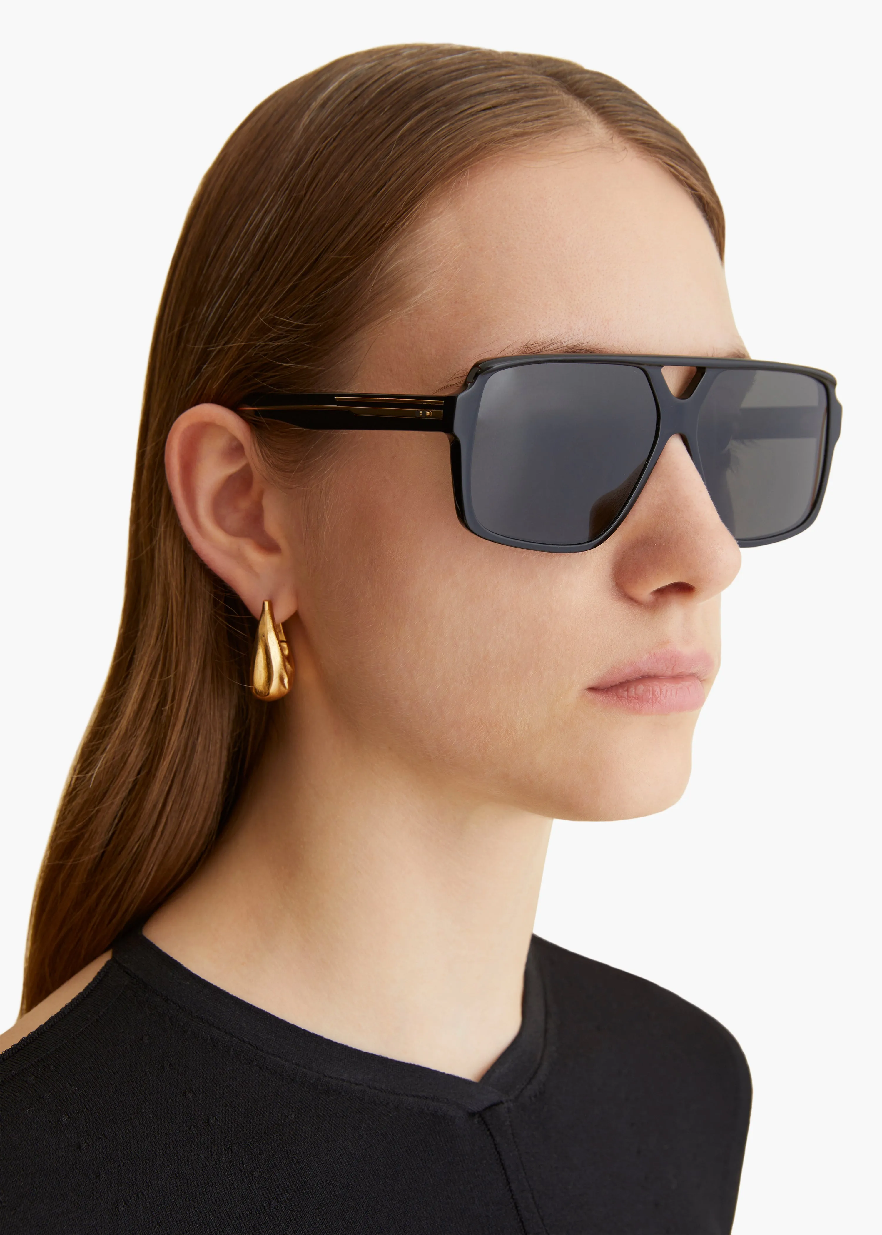 KHAITE x Oliver Peoples 1977C in Black and Grey sold by KHAITE product image thumbnail 4