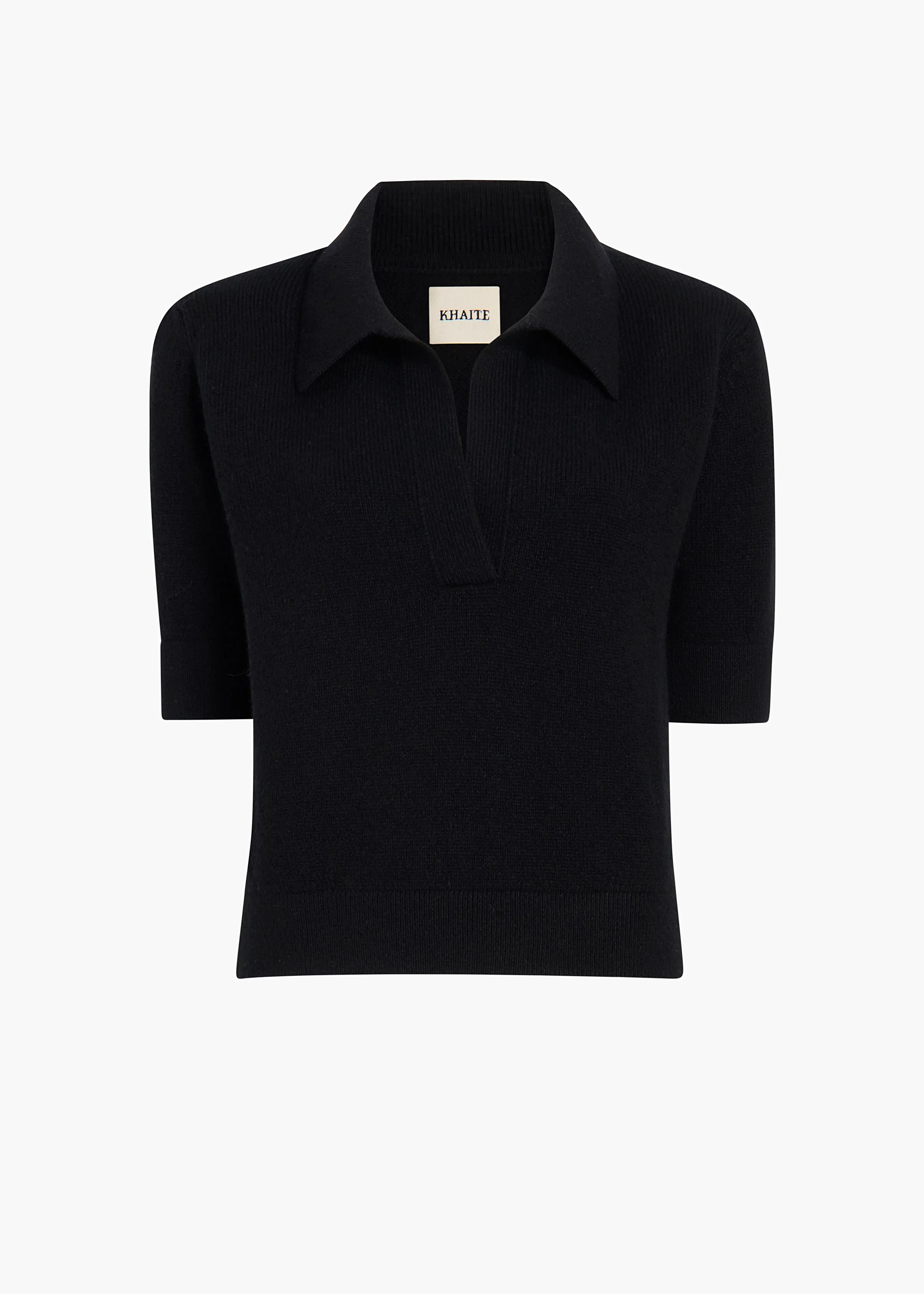 Shrunken Jo Sweater in Black sold by KHAITE