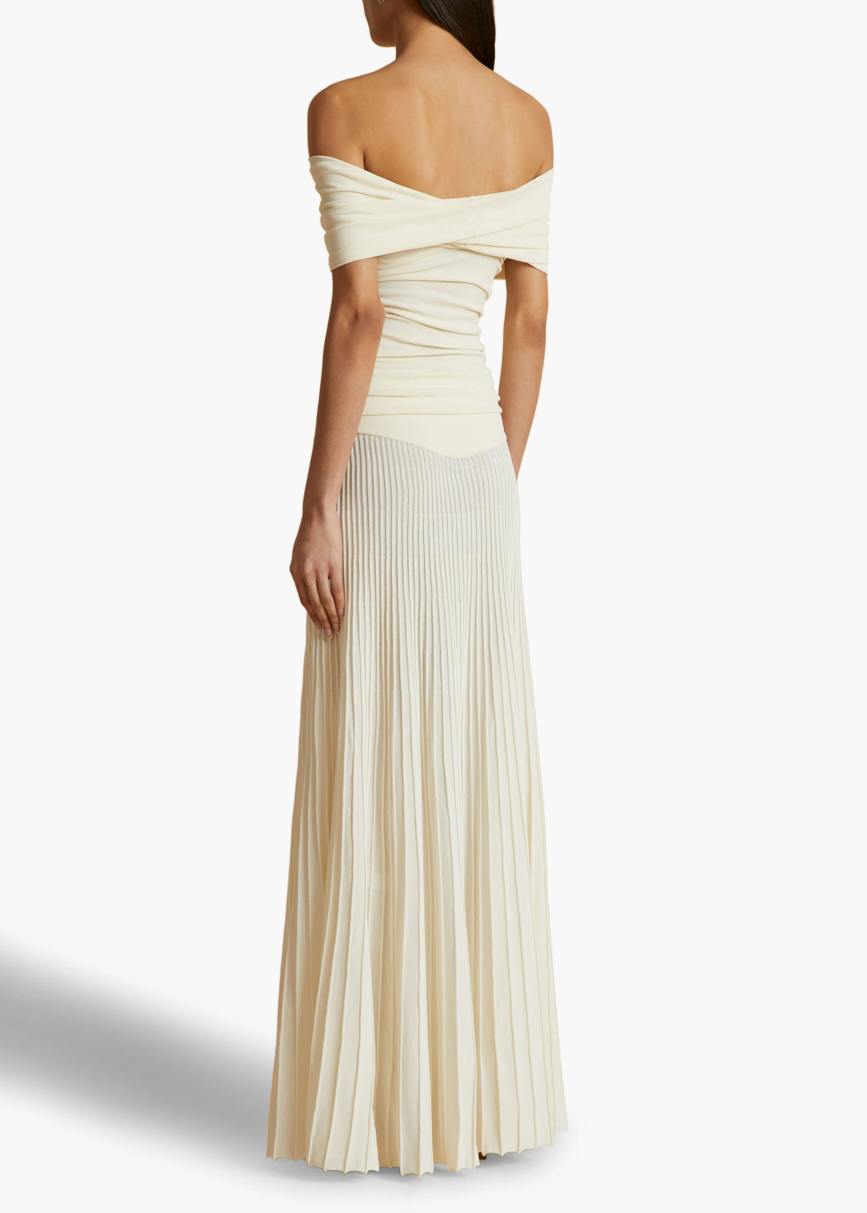 Marca Dress in Ivory sold by KHAITE product image thumbnail 4