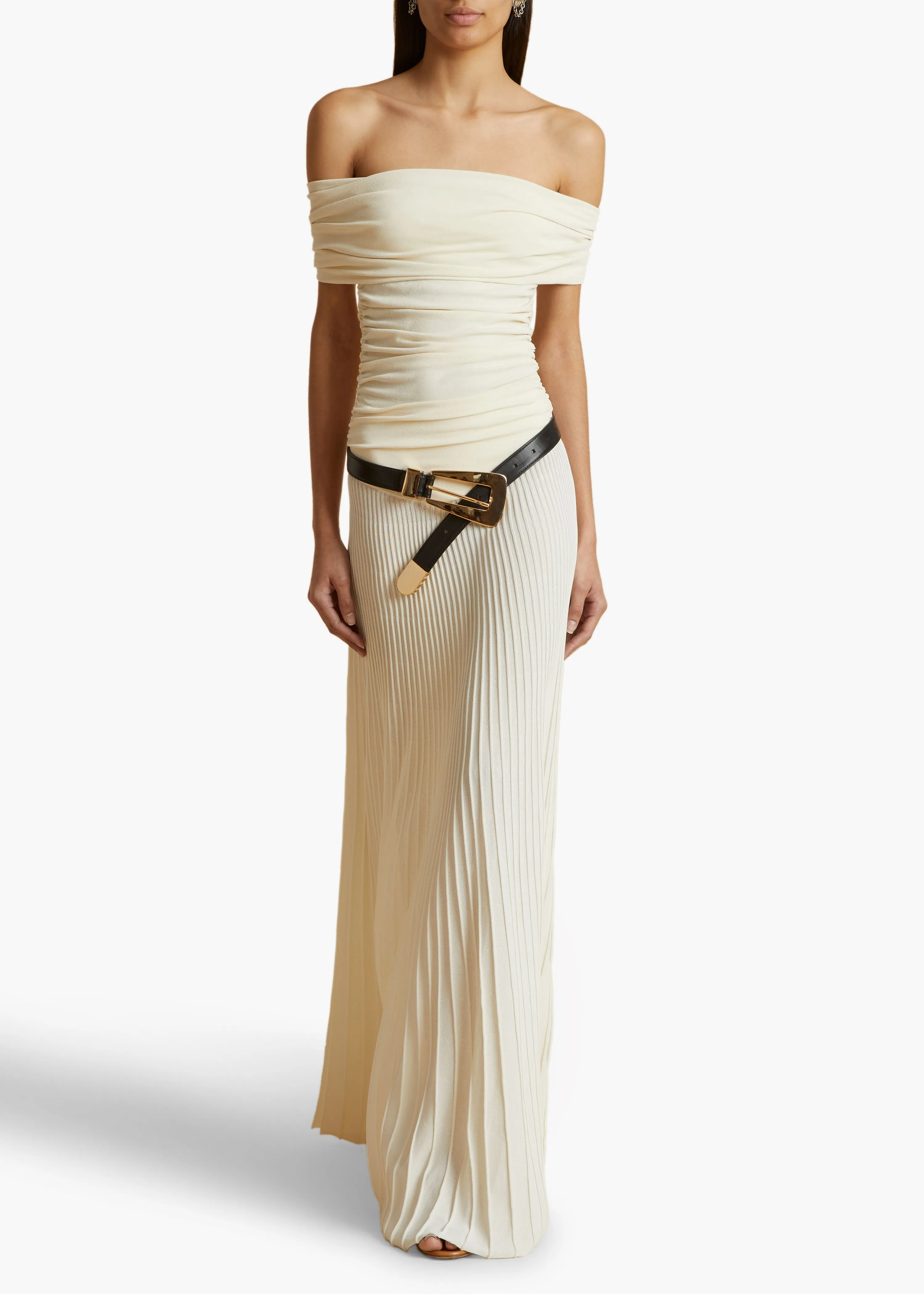 Marca Dress in Ivory sold by KHAITE product image thumbnail 2