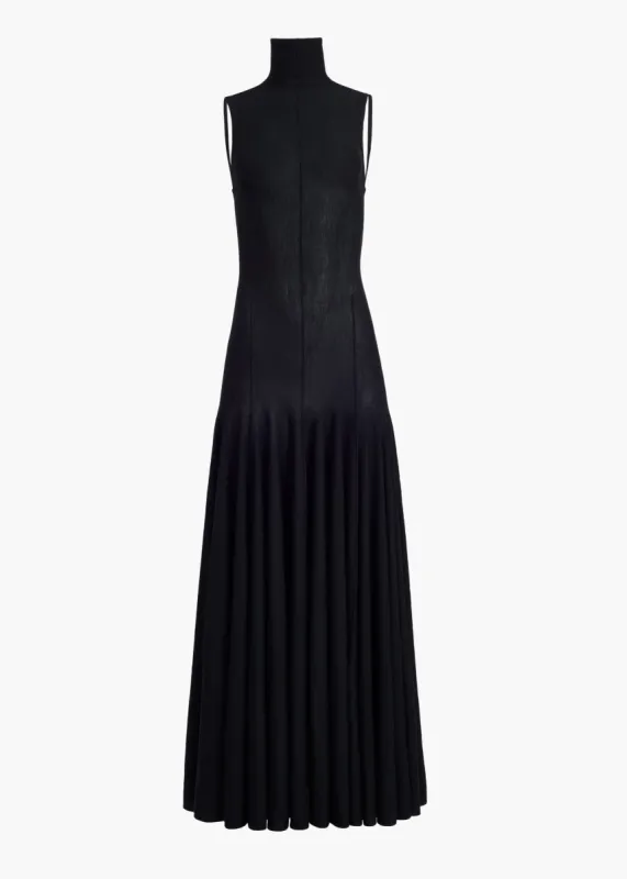 Sportmax Black wool blend sleeveless dress | Parallel