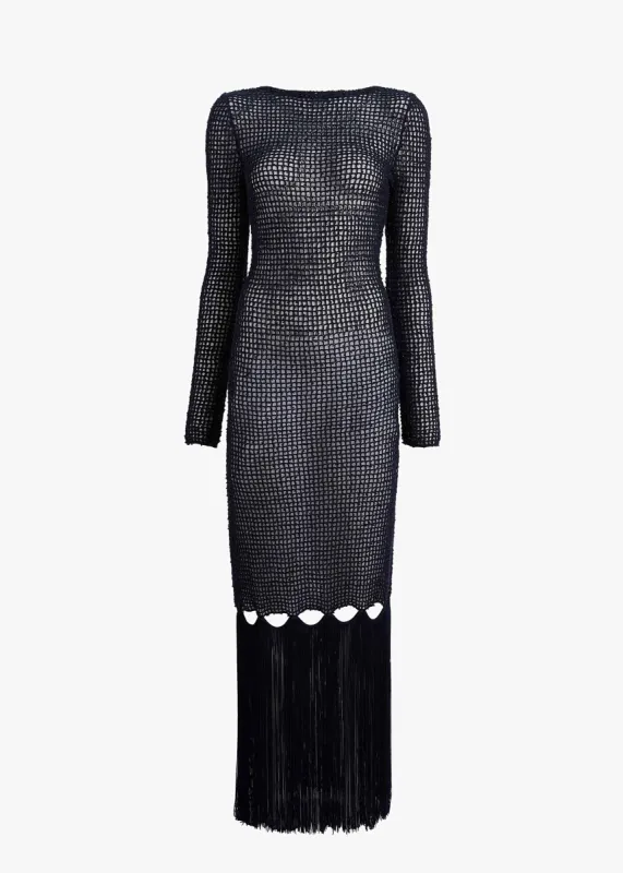 Brune Dress in Midnight sold by KHAITE