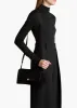 Audrey Crossbody Bag in Black Suede sold by KHAITE