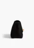 Audrey Crossbody Bag in Black Suede sold by KHAITE