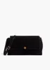 Audrey Crossbody Bag in Black Suede sold by KHAITE