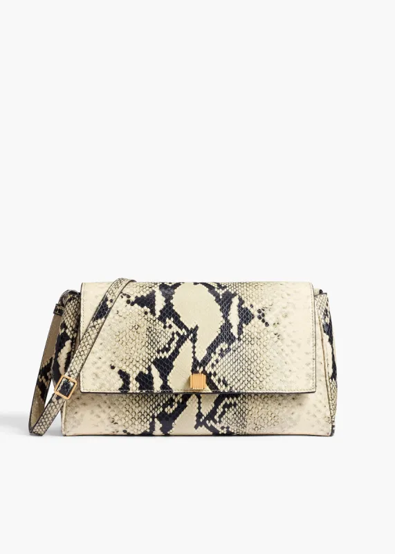 Audrey Crossbody Bag in Natural Python-Embossed Leather sold by KHAITE