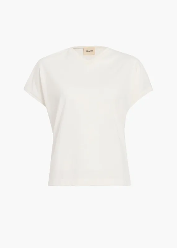 Devra Top in Cream sold by KHAITE