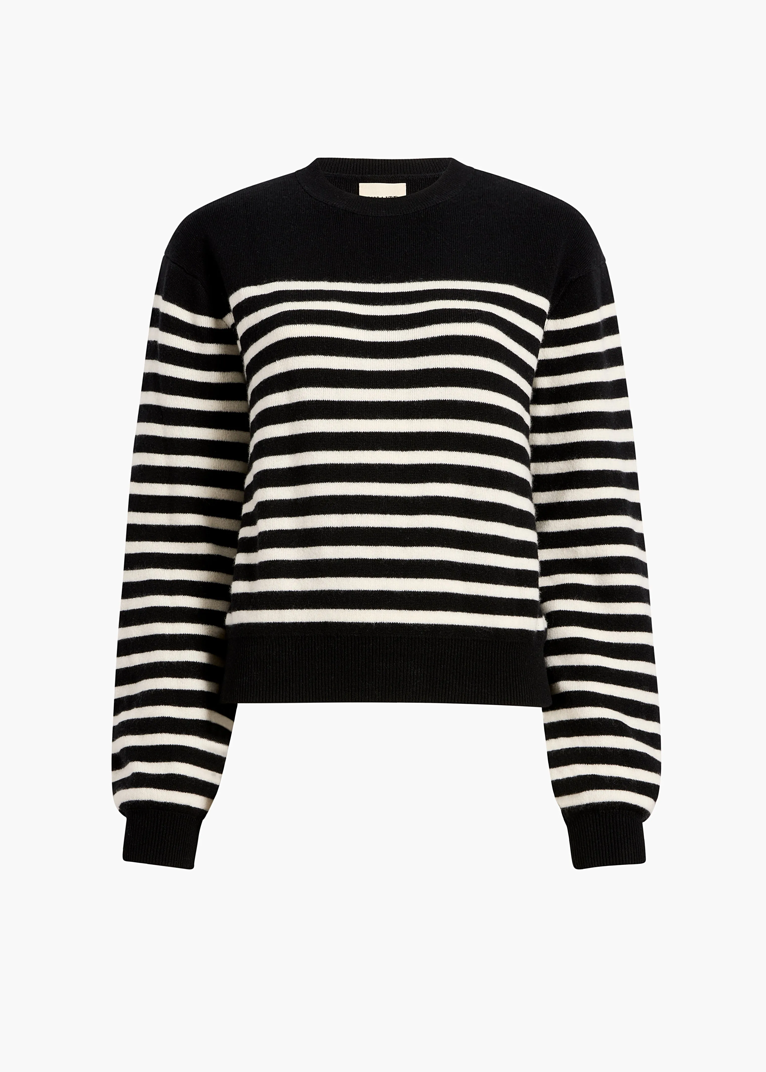 Viola Sweater in Midnight and Glaze Stripe sold by KHAITE