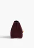 Audrey Crossbody Bag in Eggplant Suede sold by KHAITE