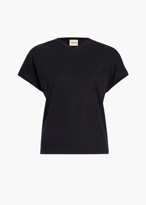 Devra Top in Black sold by KHAITE