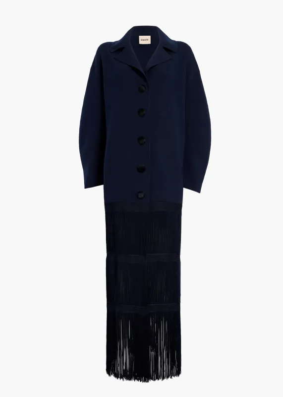 Mono Coat in Midnight sold by KHAITE