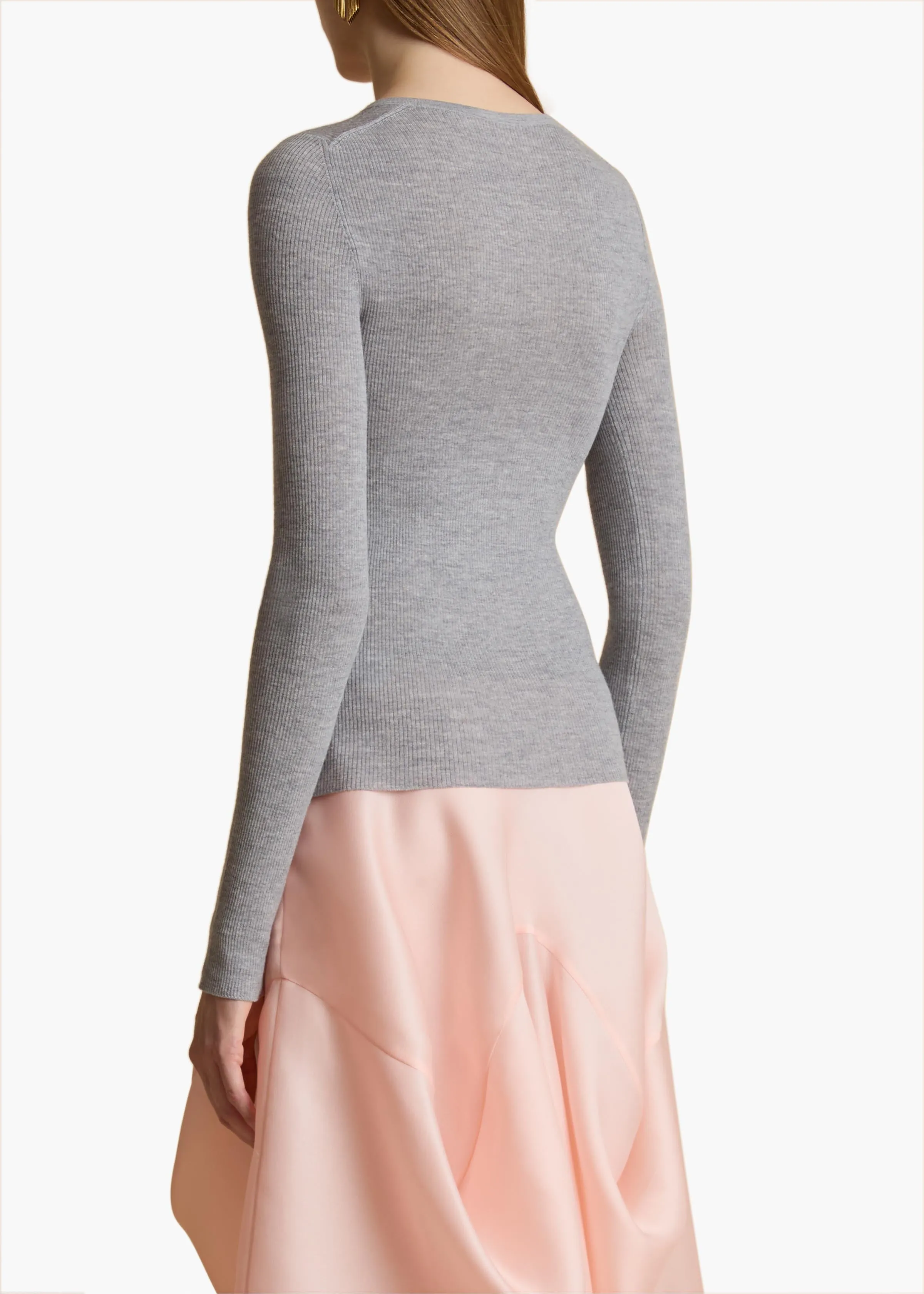 Tania Top in Mercury sold by KHAITE product image thumbnail 4