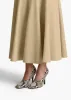 Lenno Skirt in Sand Suede sold by KHAITE