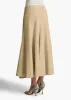 Lenno Skirt in Sand Suede sold by KHAITE