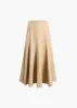 Lenno Skirt in Sand Suede sold by KHAITE