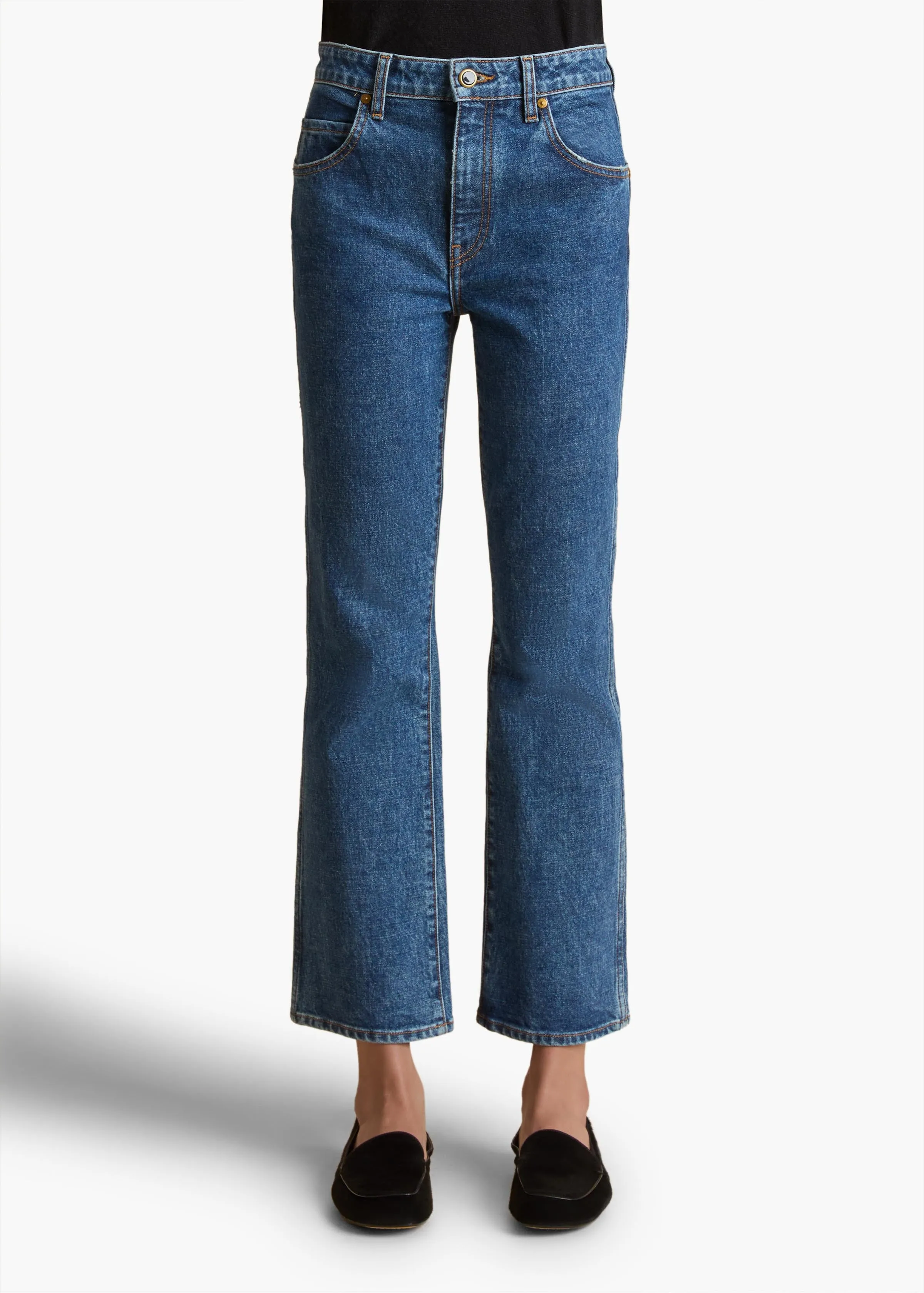 Vivian Stretch Jean in Boone sold by KHAITE product image thumbnail 3